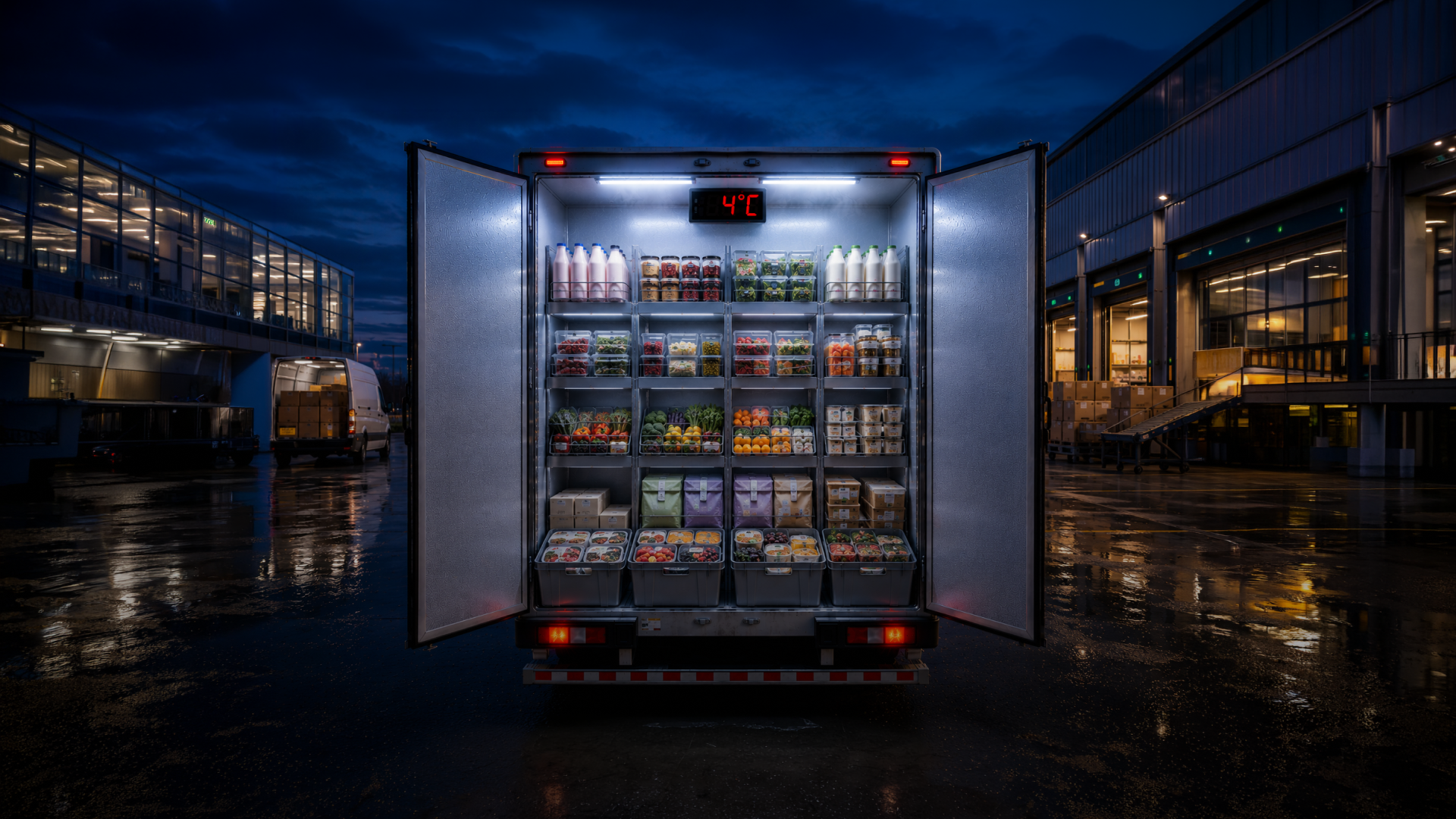 Refrigerated truck for ecommerce cold chain delivery and retail logistics in India
