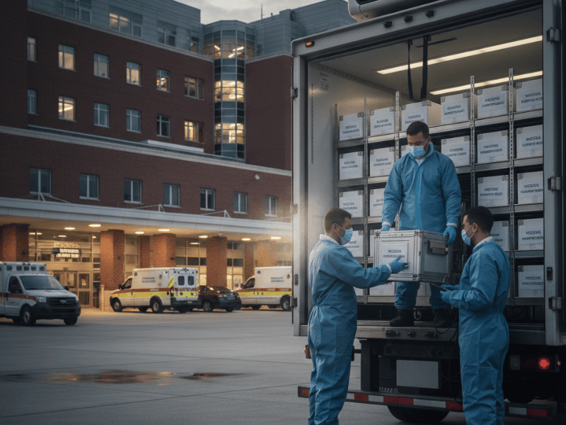 Cold chain management for distribution and vaccine transportation