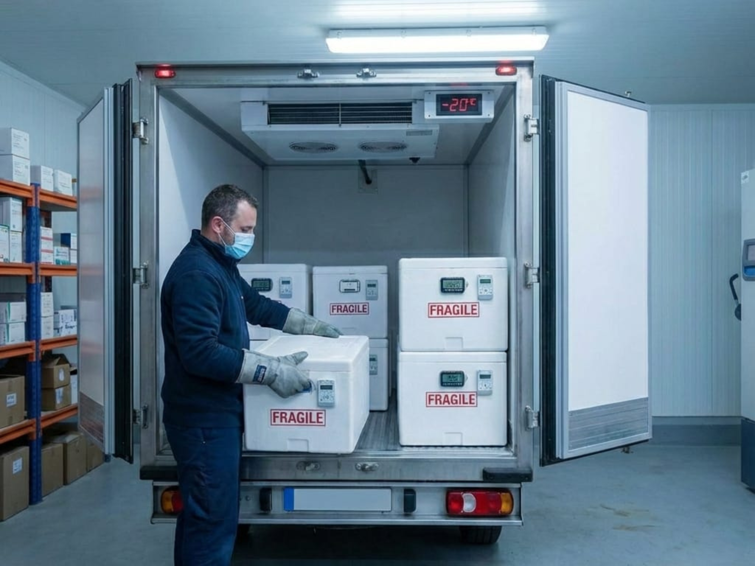 temperature controlled logistics system for medicines